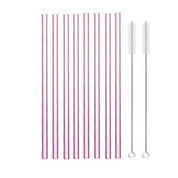 8 Piece Glass Straw Set