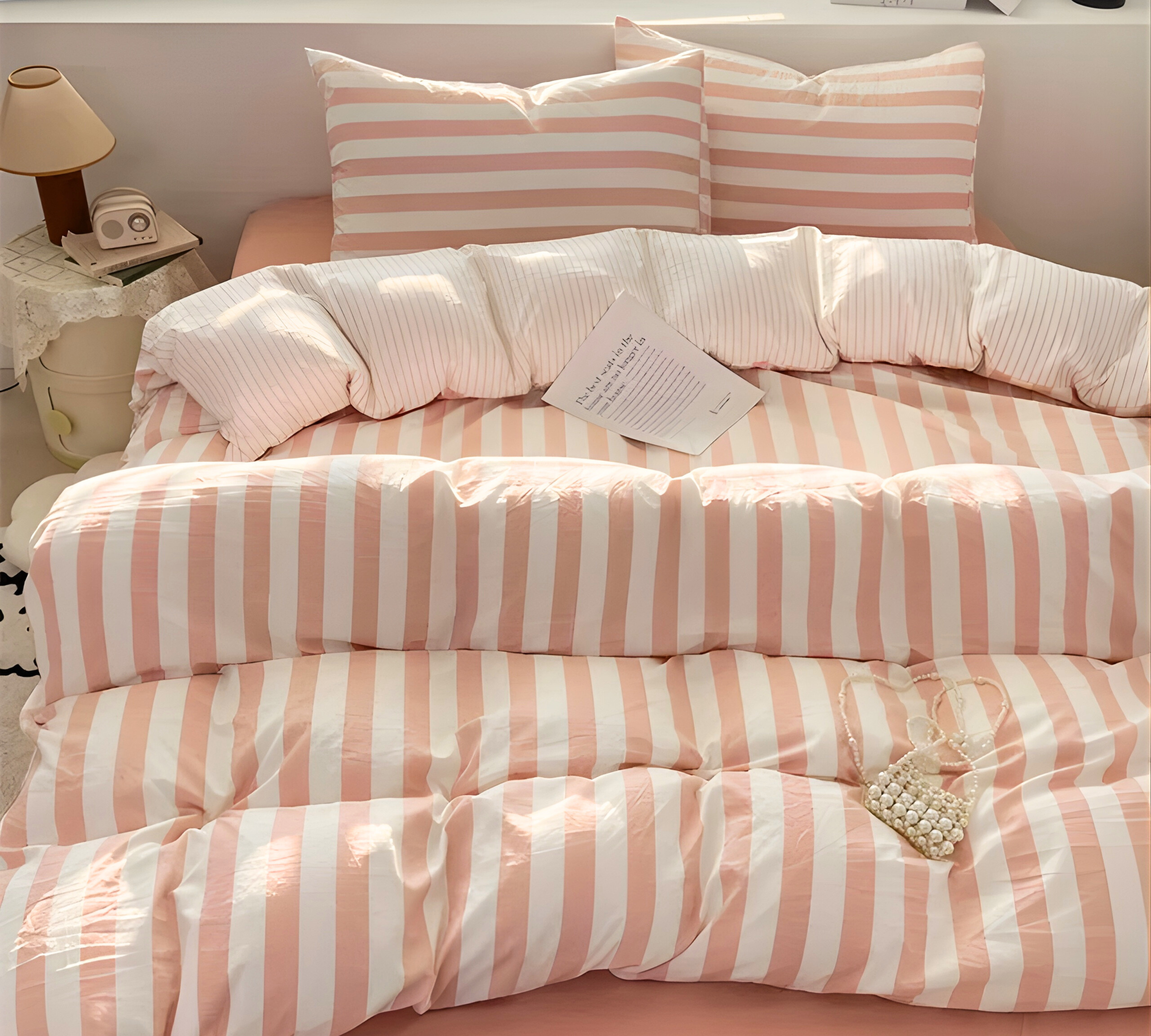Striped Bedding Set