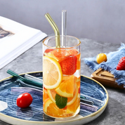 8 Piece Glass Straw Set