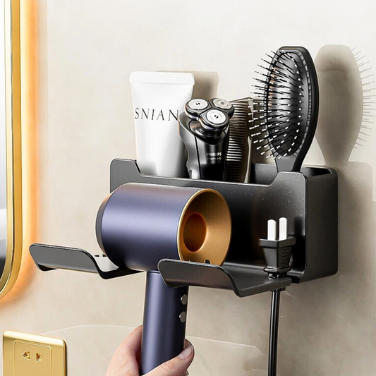 Mountable Hair Dryer Storage Unit