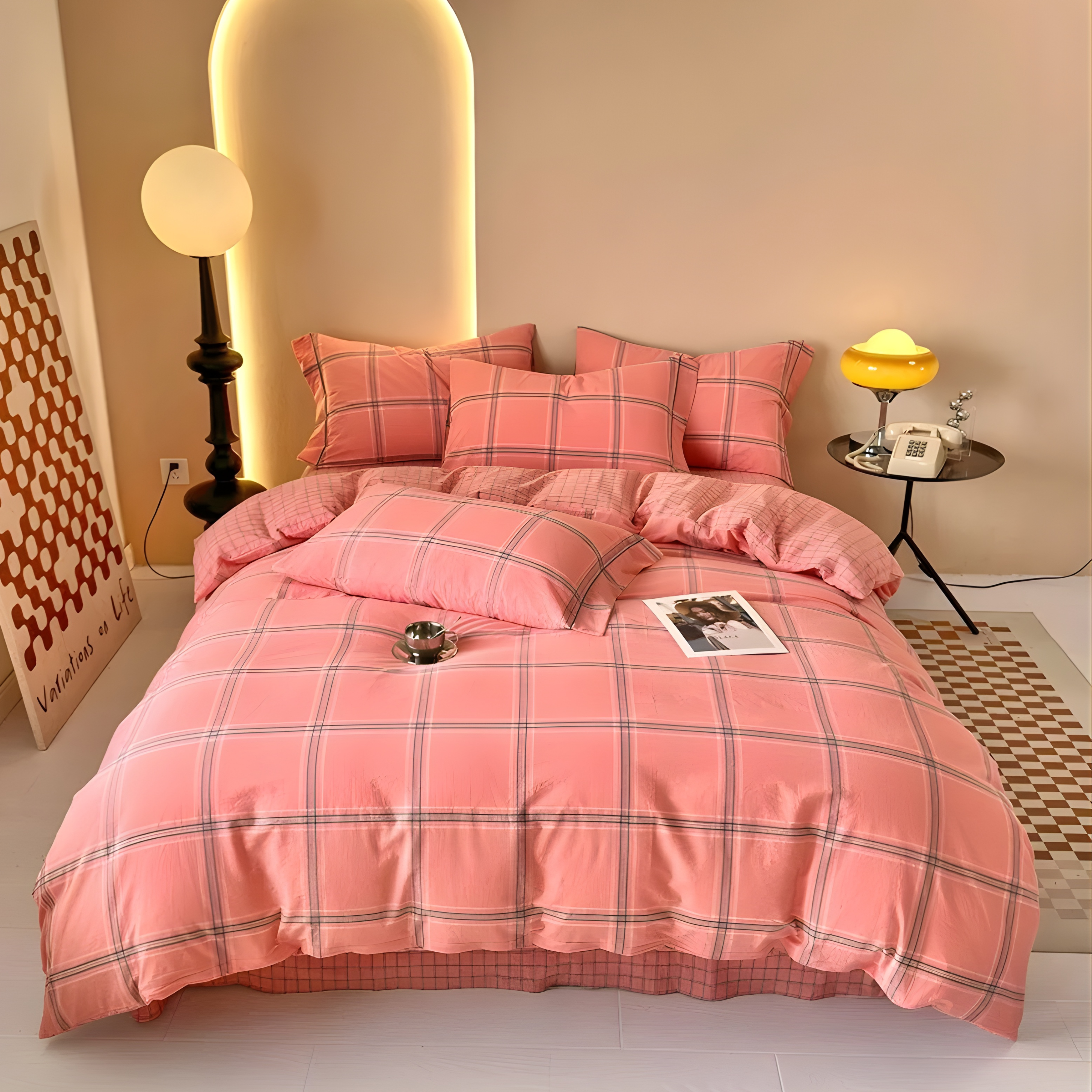 Kyoto Plaid Bedding Set