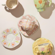 Hand-Crafted Mug & Saucer
