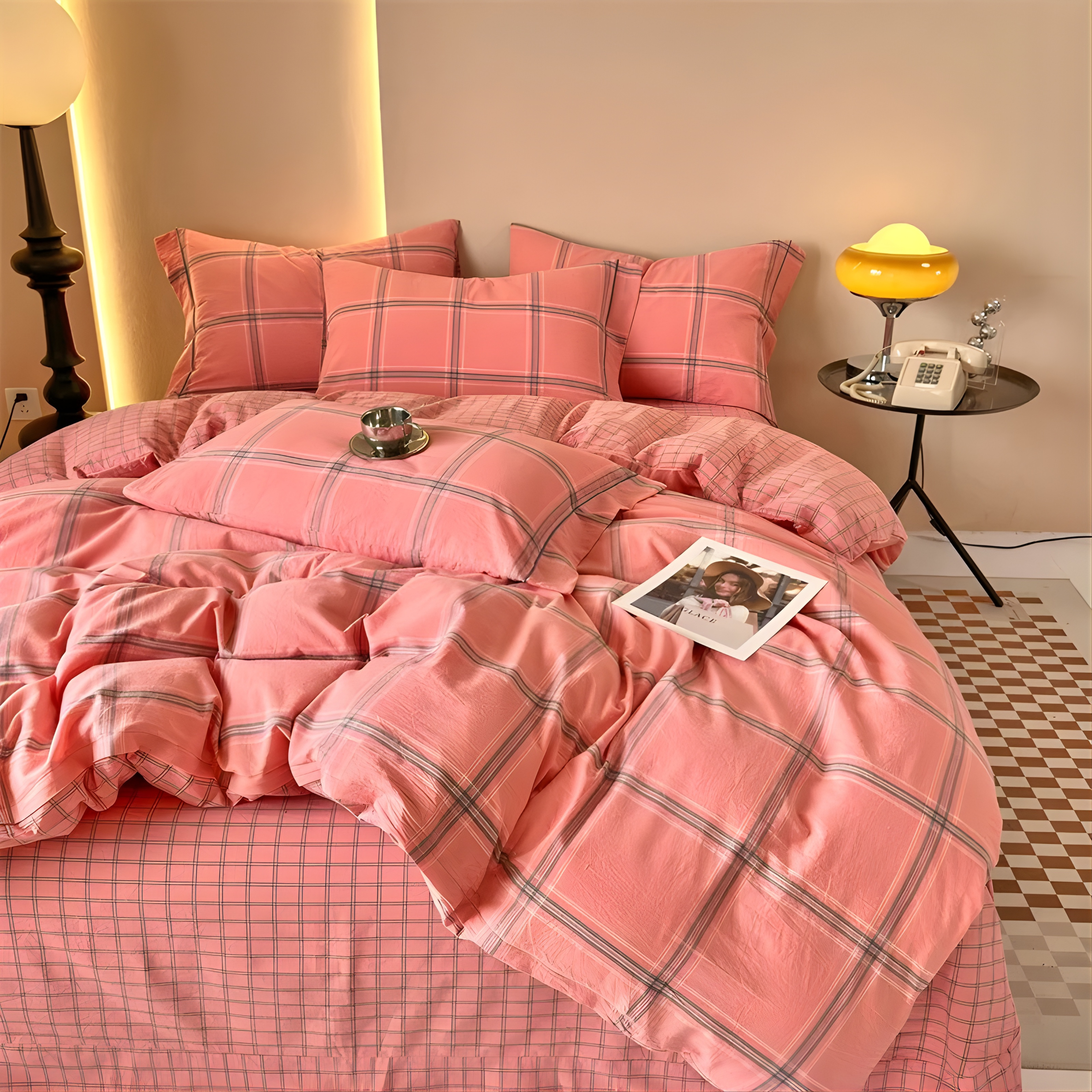 Kyoto Plaid Bedding Set