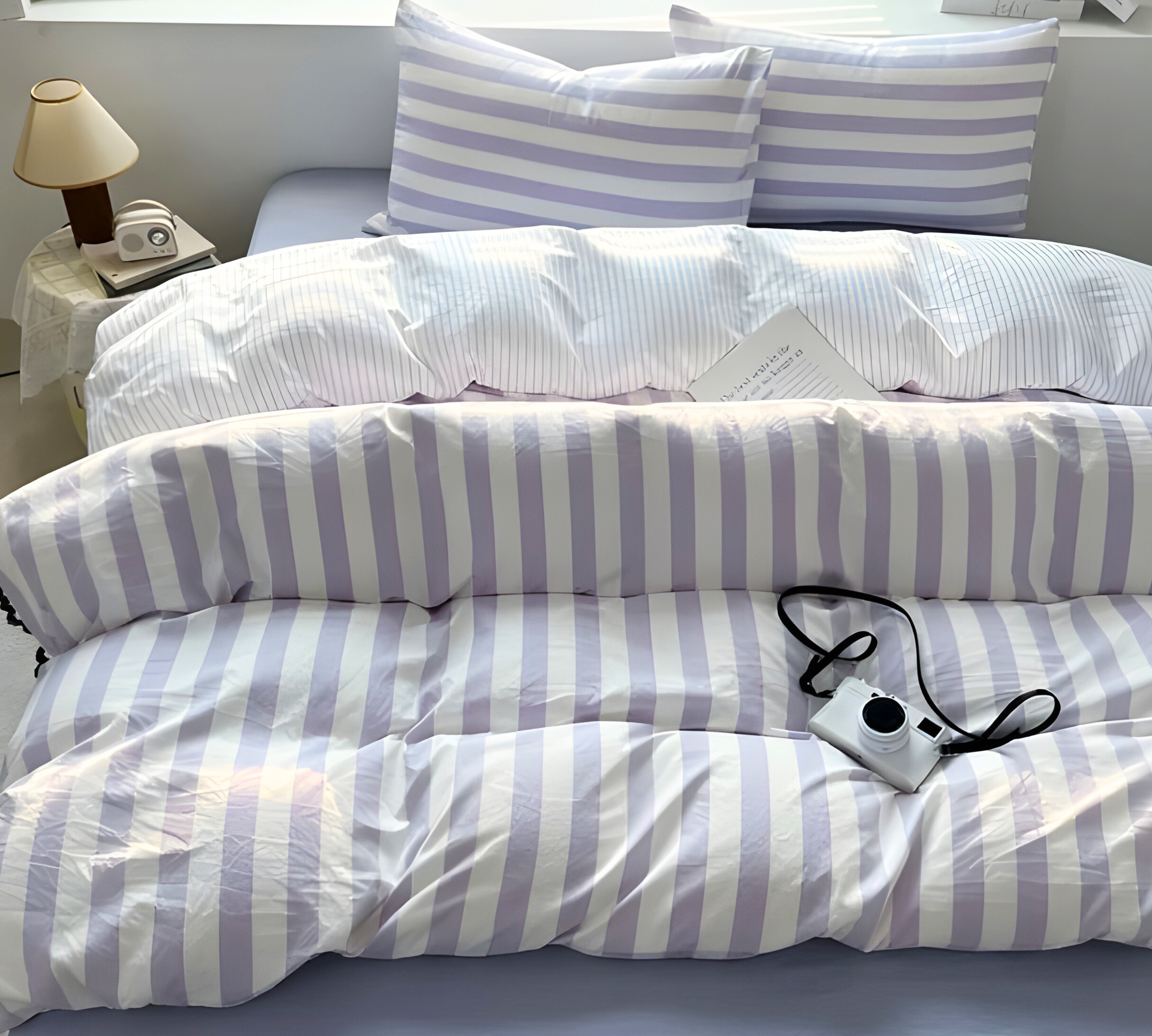 Striped Bedding Set