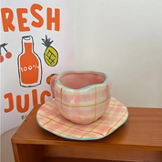 Hand-Crafted Mug & Saucer