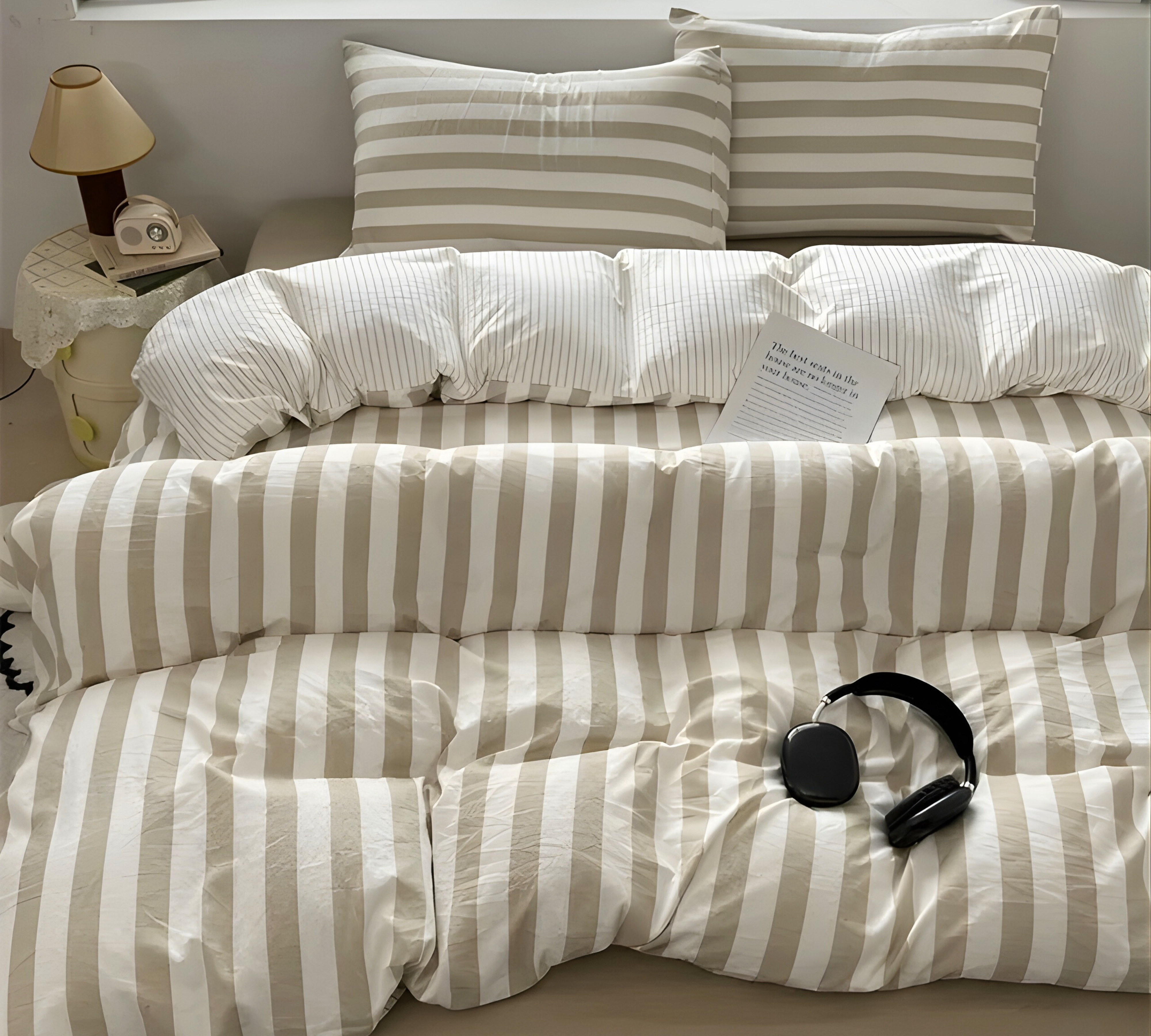 Striped Bedding Set