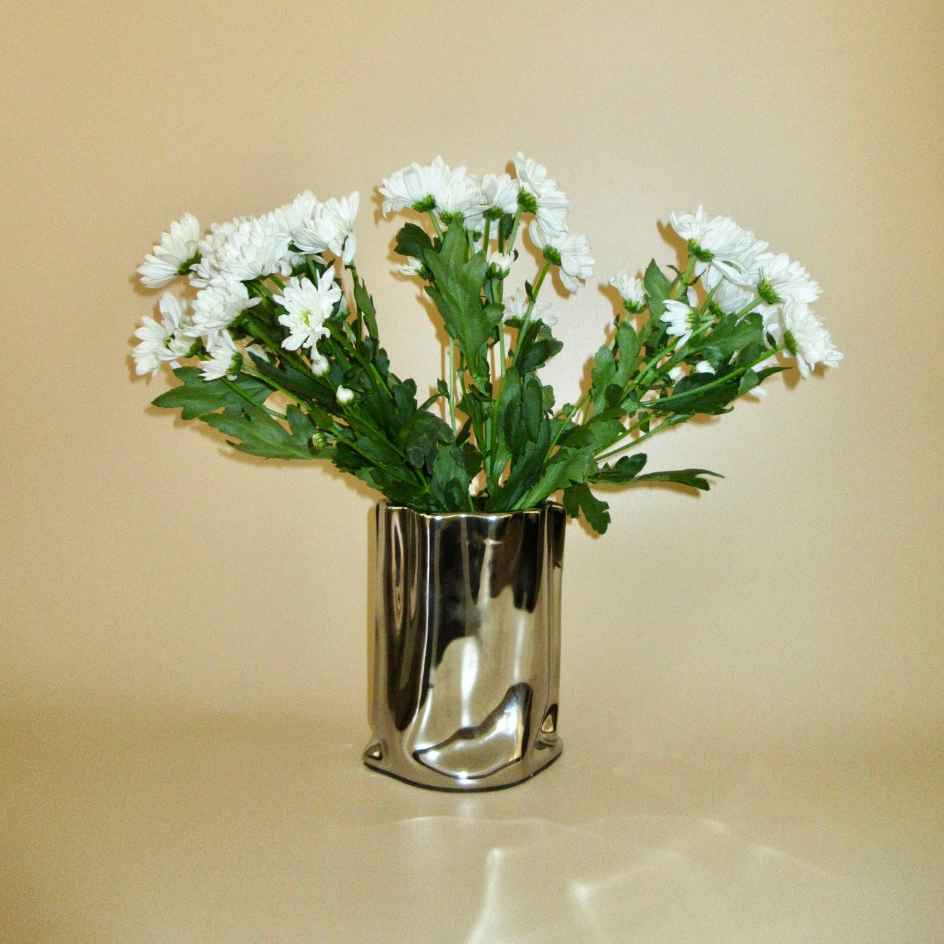 Chrome Vase