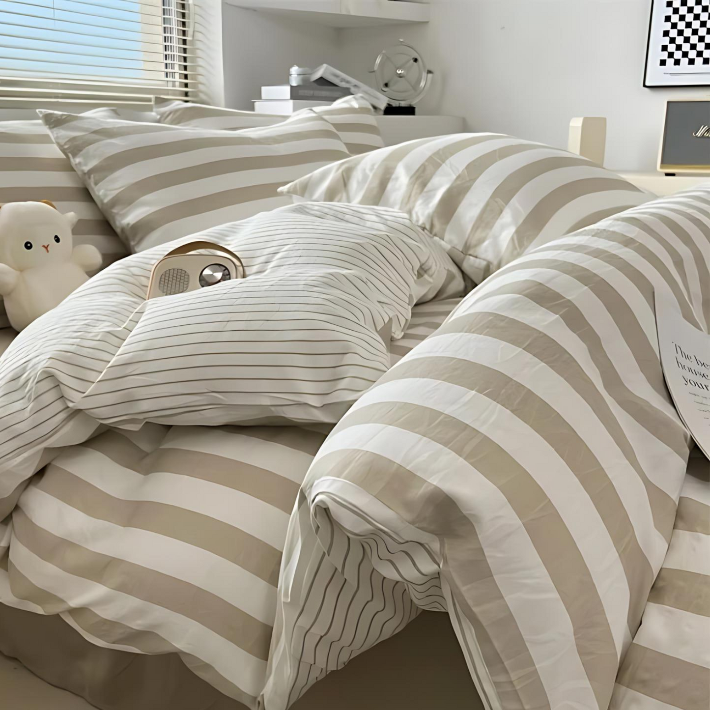 Striped Bedding Set