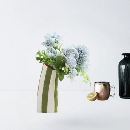 Verdant Stripe Vase