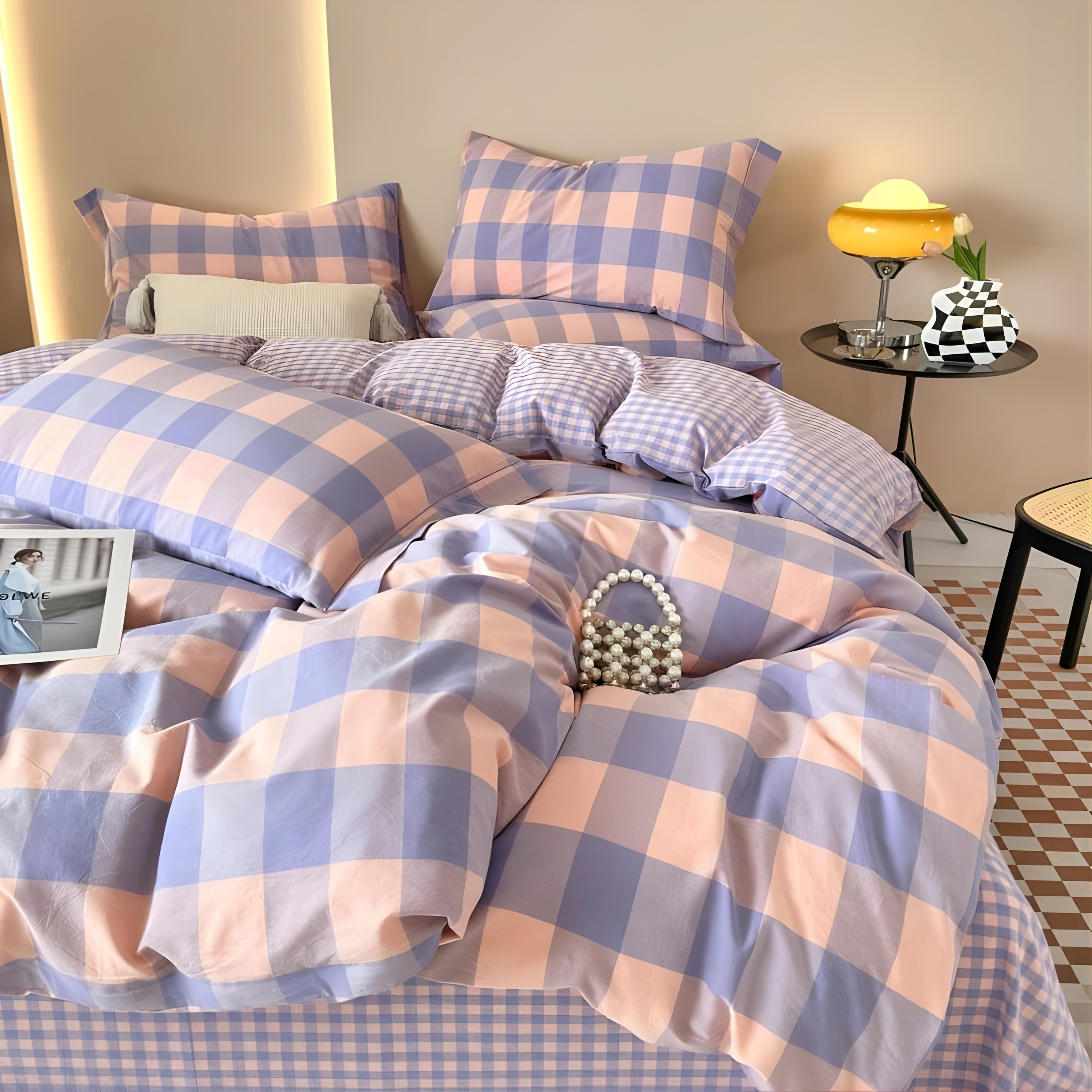Kyoto Plaid Bedding Set