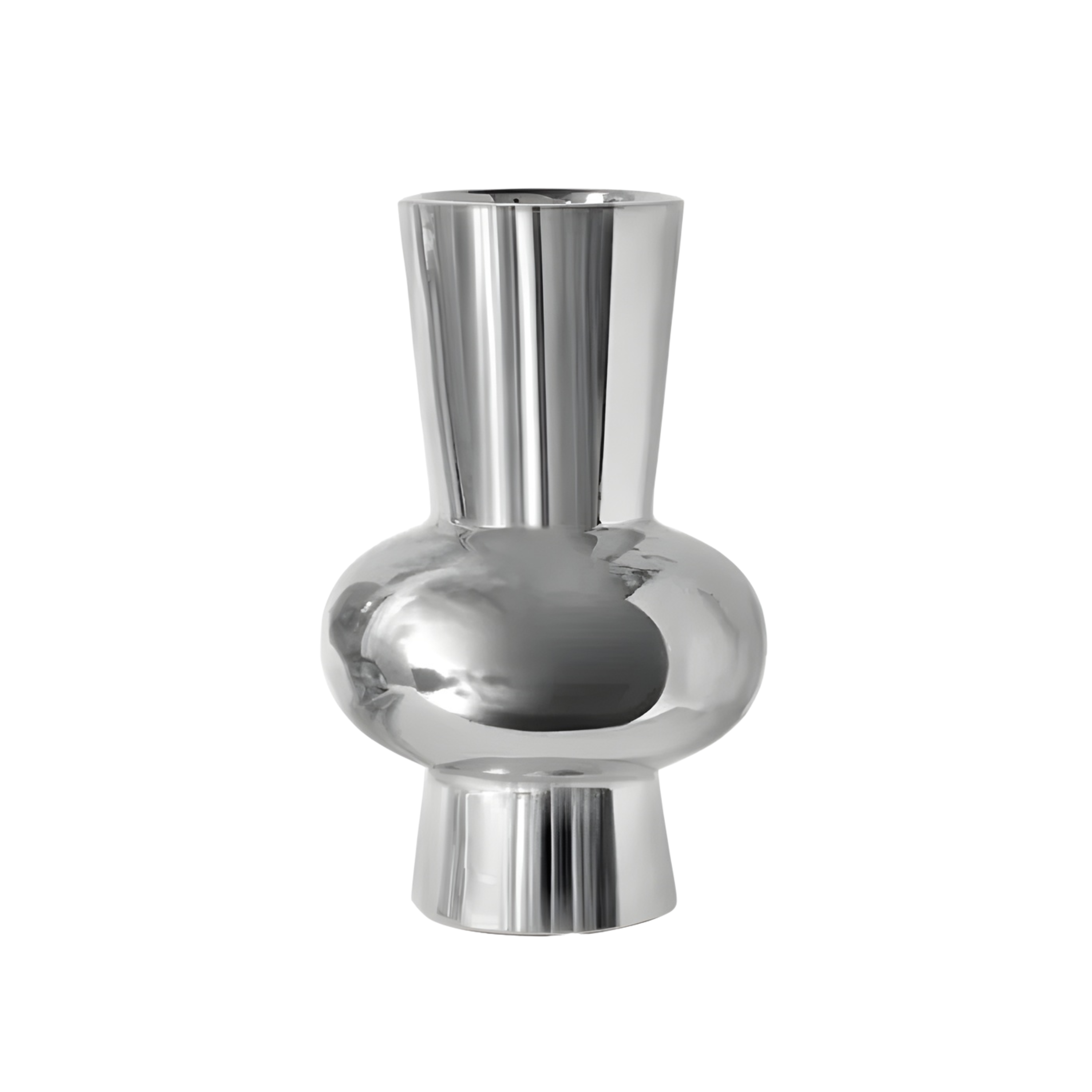 Bell Chrome Vase