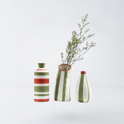 Verdant Stripe Vase