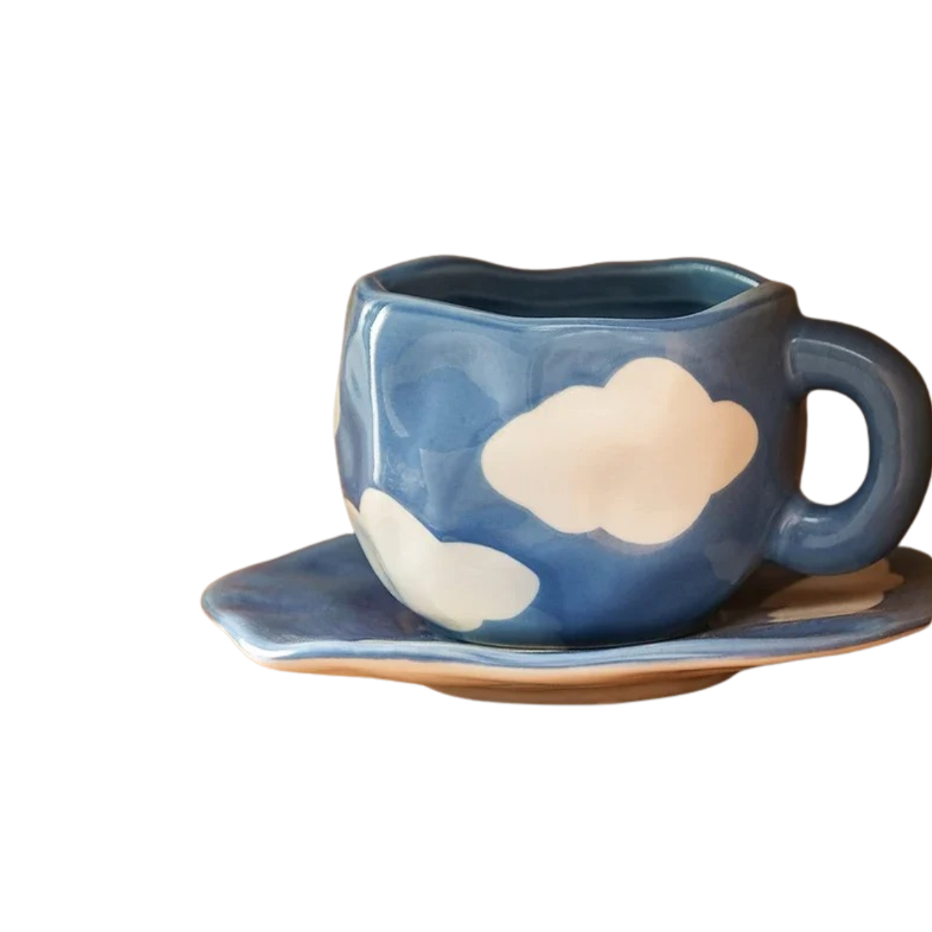 Hand-Crafted Mug & Saucer