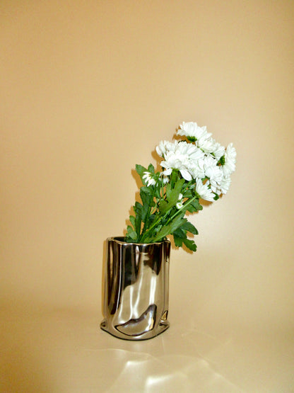 Chrome Vase