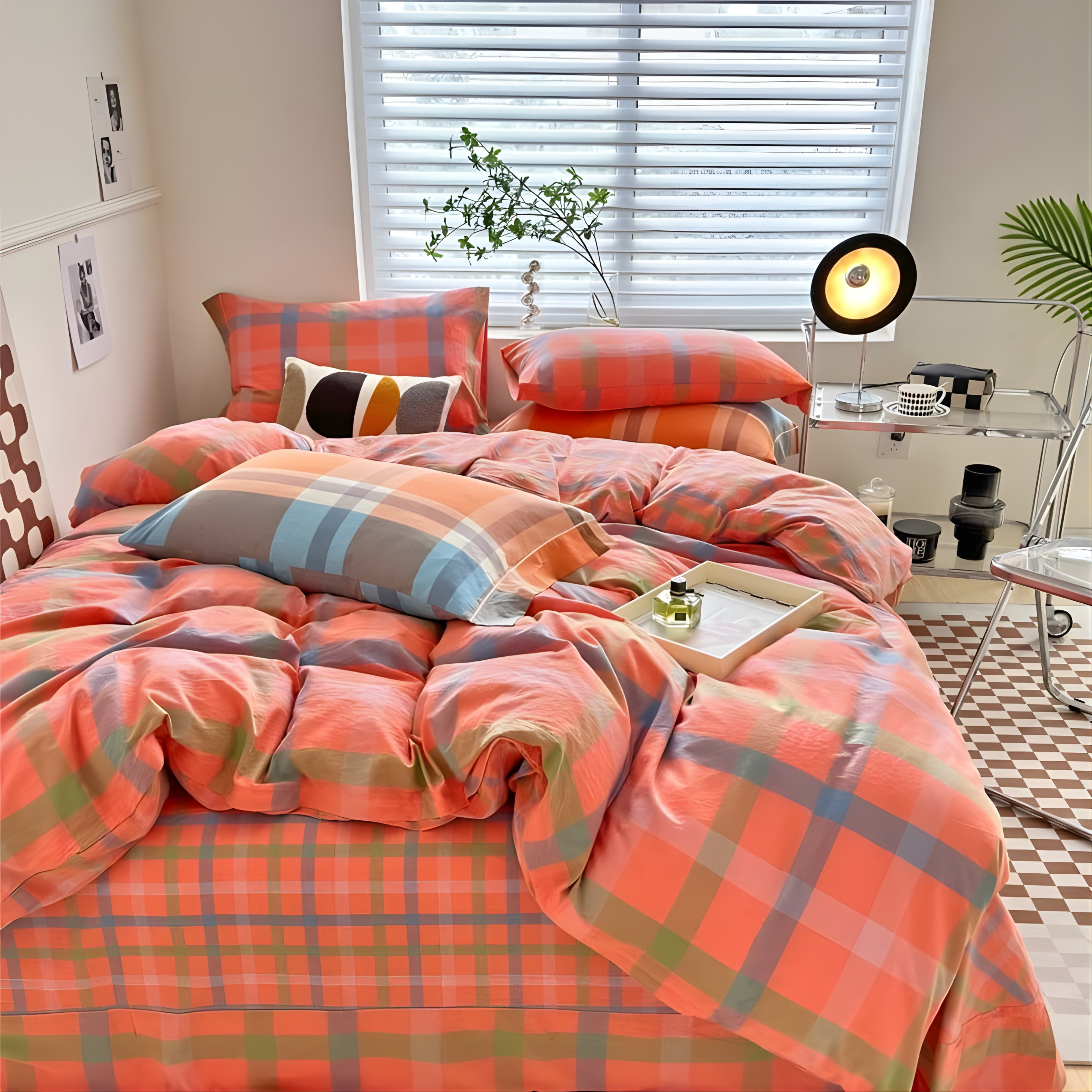 Kyoto Plaid Bedding Set