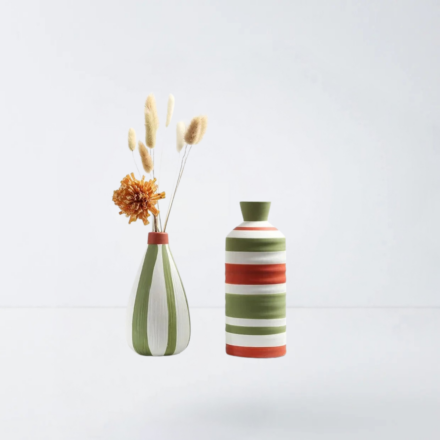 Verdant Stripe Vase