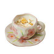 Hand-Crafted Mug & Saucer
