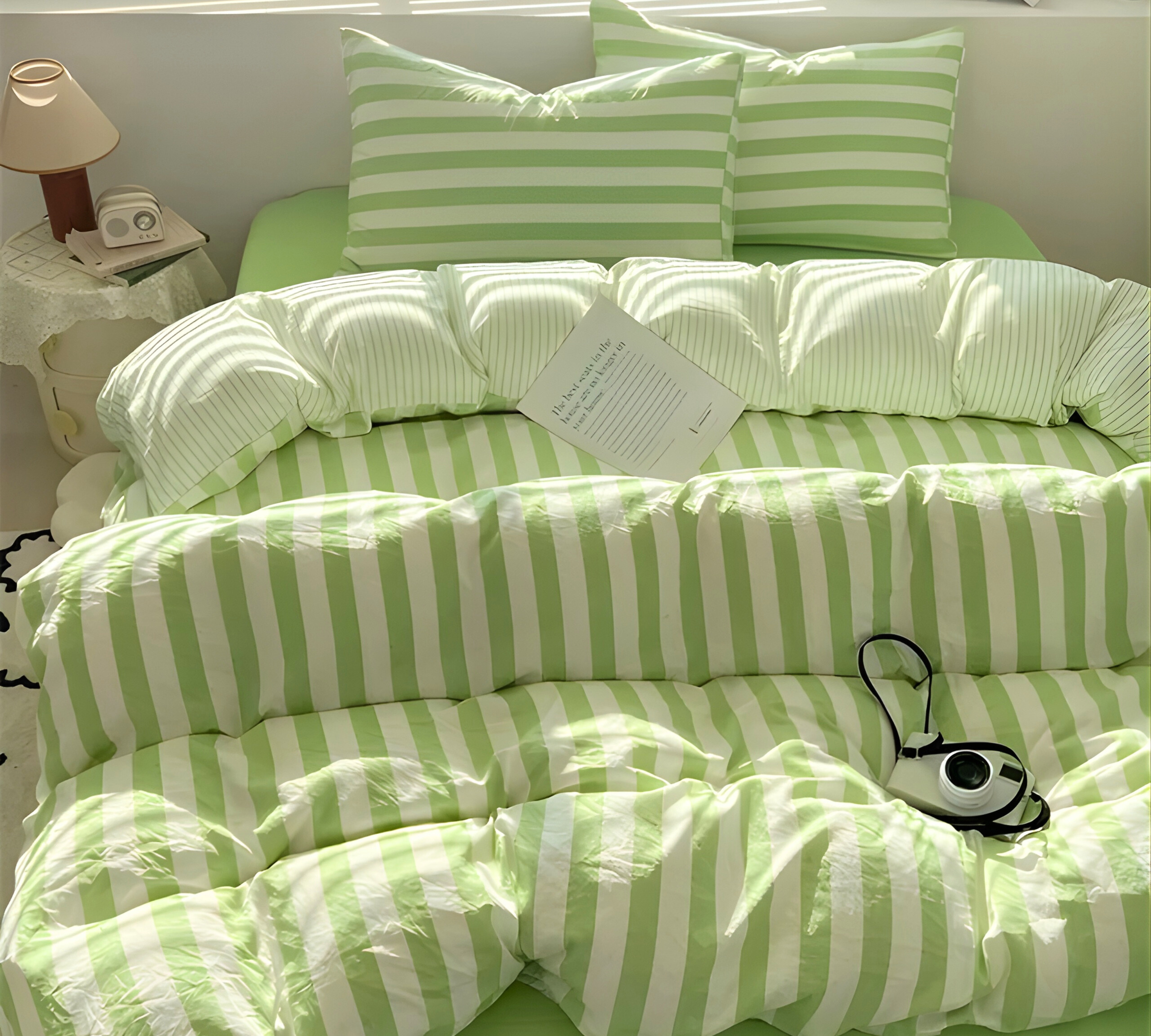 Striped Bedding Set