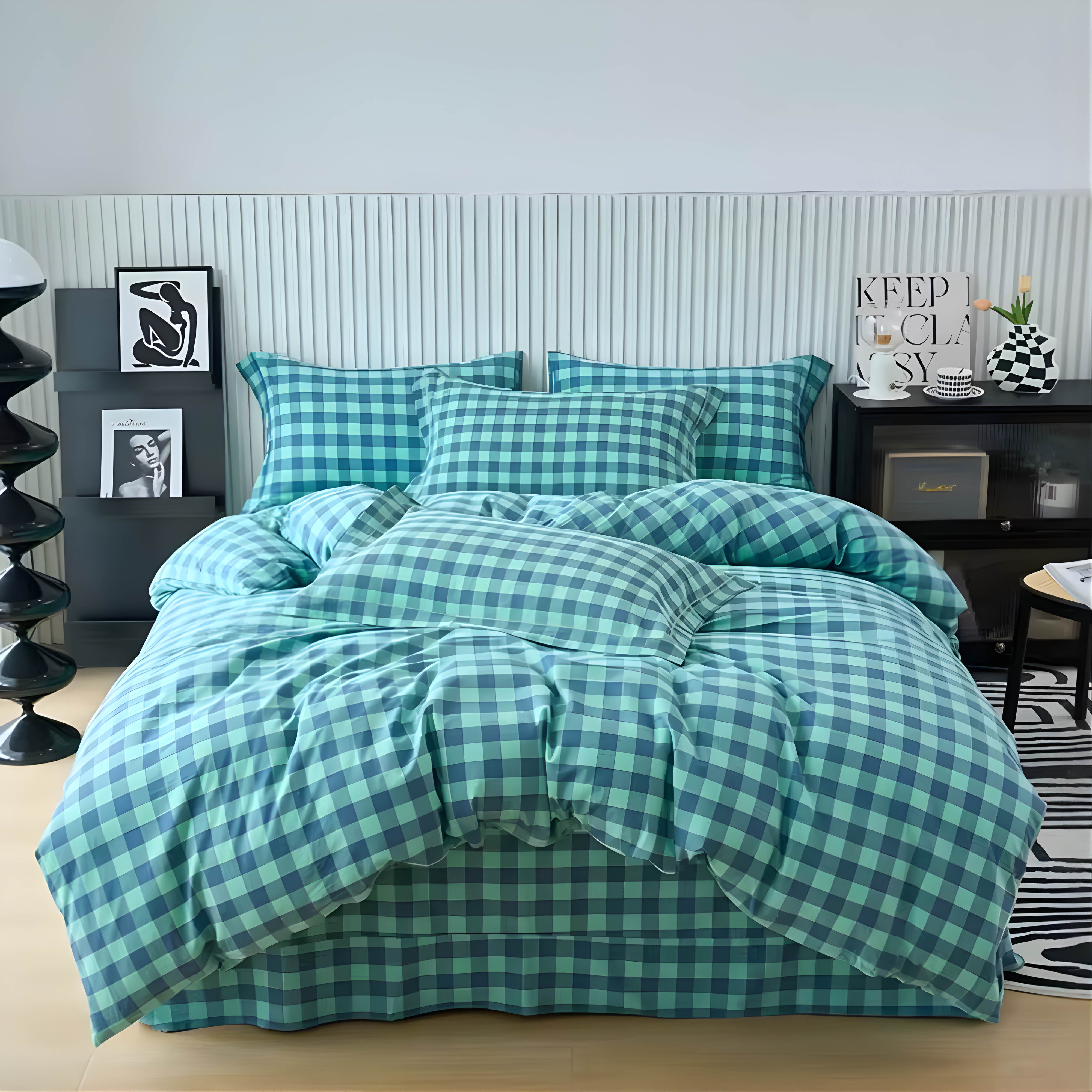 Kyoto Plaid Bedding Set