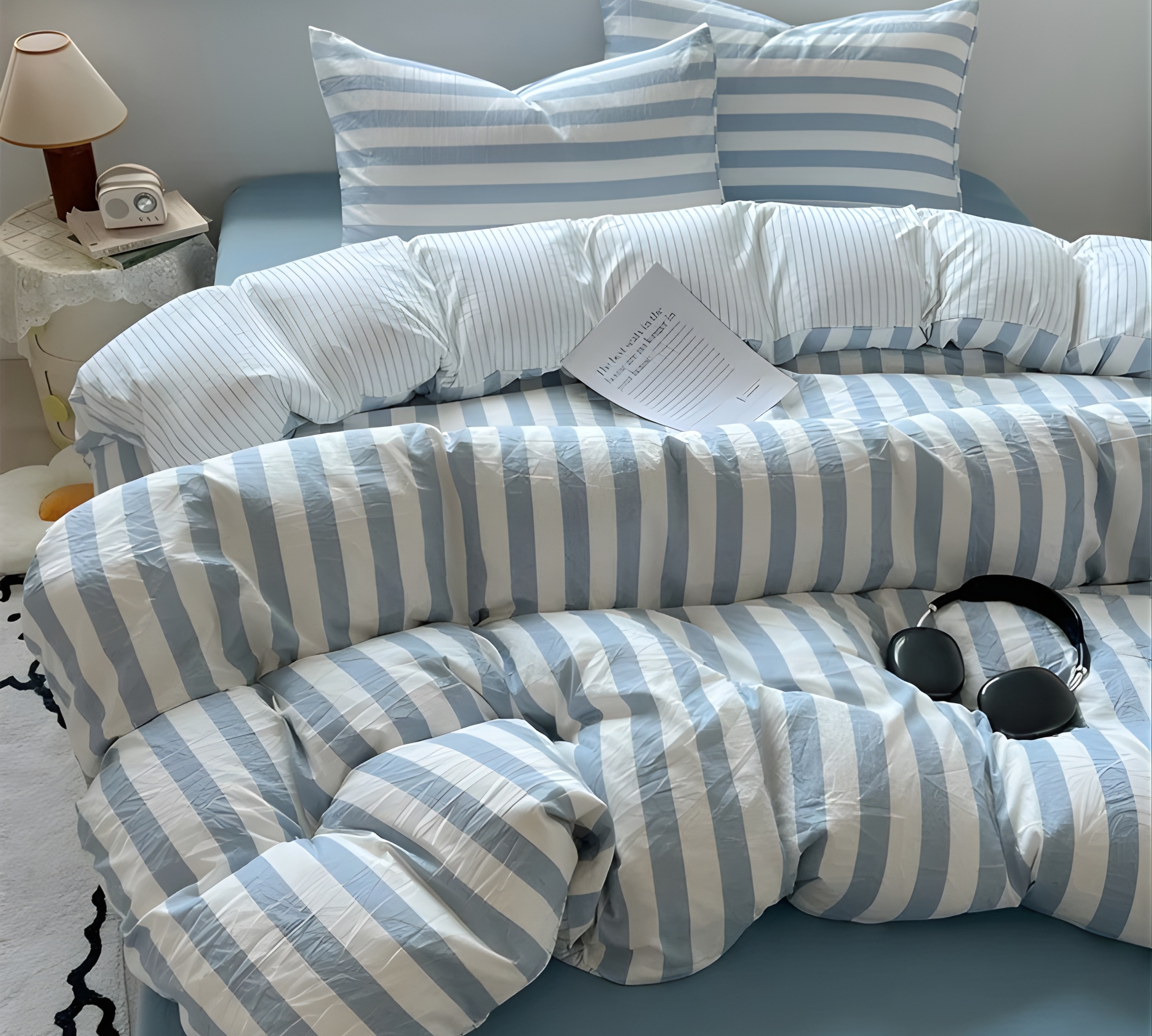 Striped Bedding Set