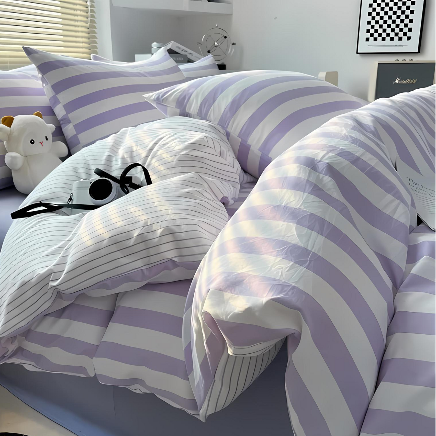 Striped Bedding Set