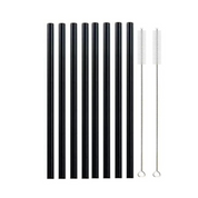8 Piece Glass Straw Set