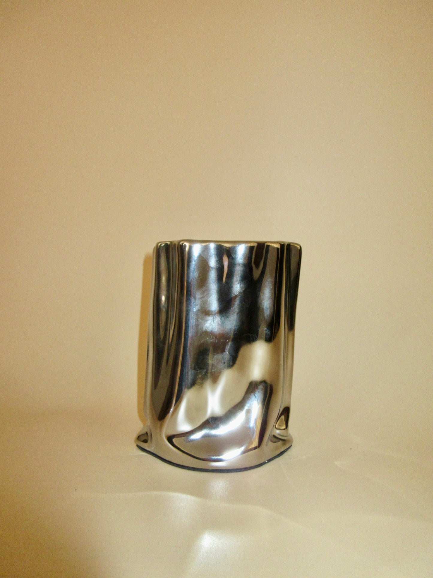 Chrome Vase