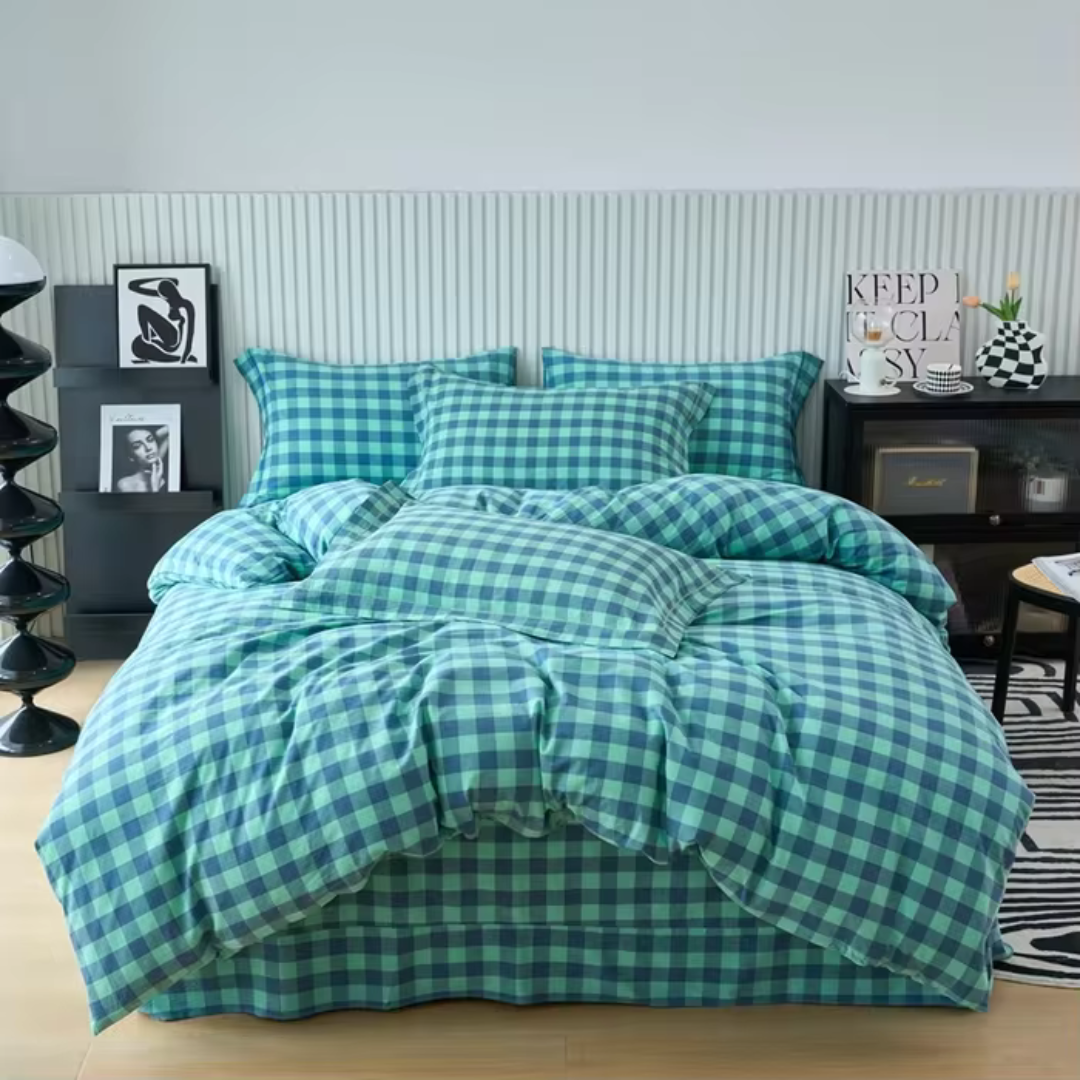 Kyoto Plaid Bedding Set