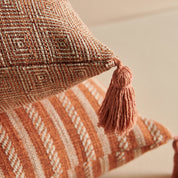 Terracotta Woven Cushion Cover