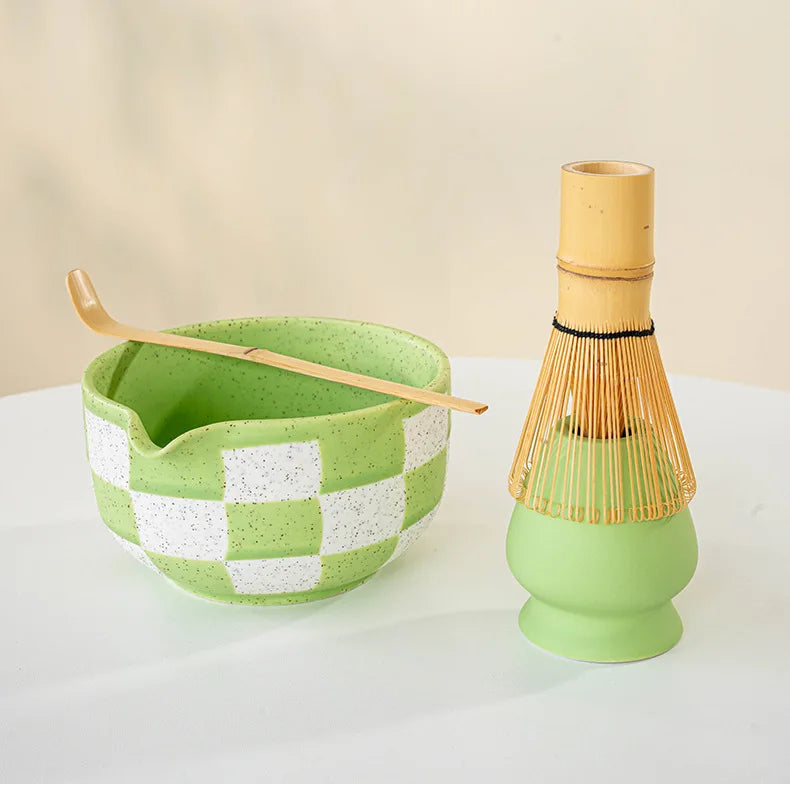 Checkerboard Matcha Set