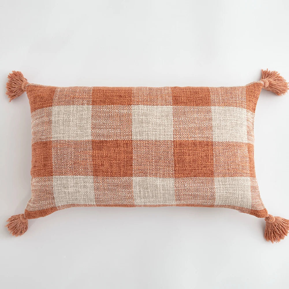 Terracotta Woven Cushion Cover