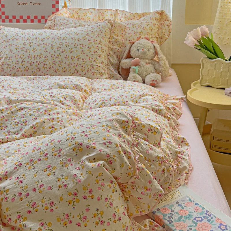 Honeybelle Floral Ruffle Bedding Set