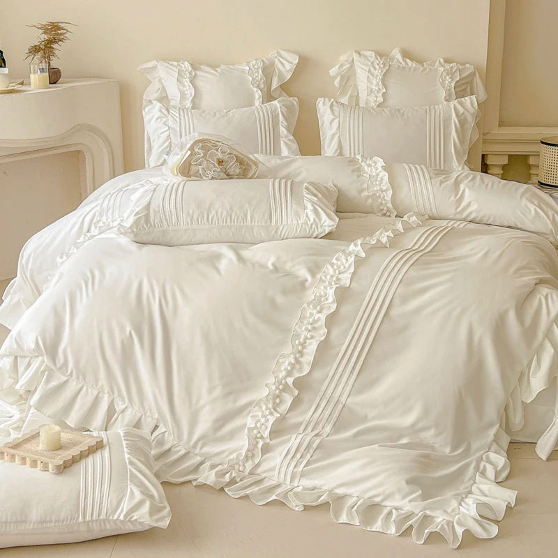 Camellia Ruffle Bedding Set