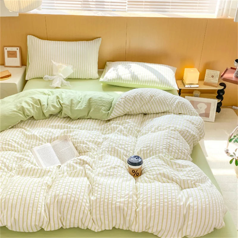 Haven Stripe Bedding Set