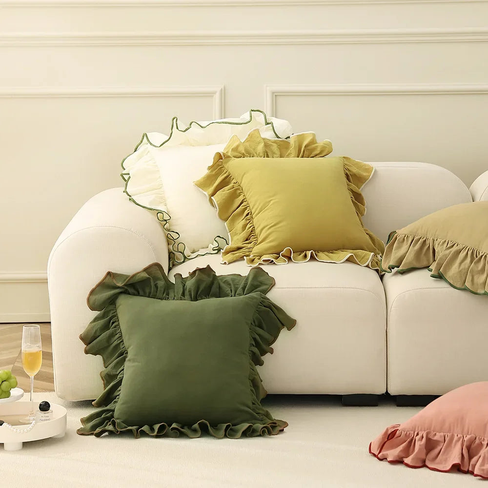 Odette Ruffle Cushion Cover