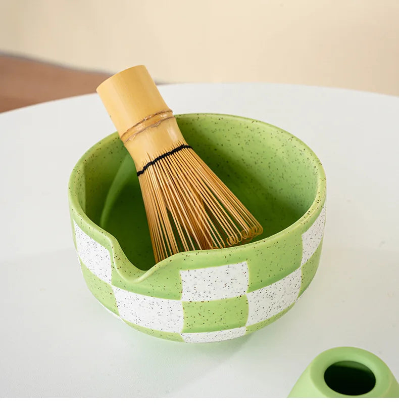Checkerboard Matcha Set