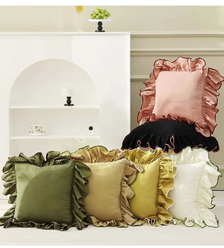 Odette Ruffle Cushion Cover