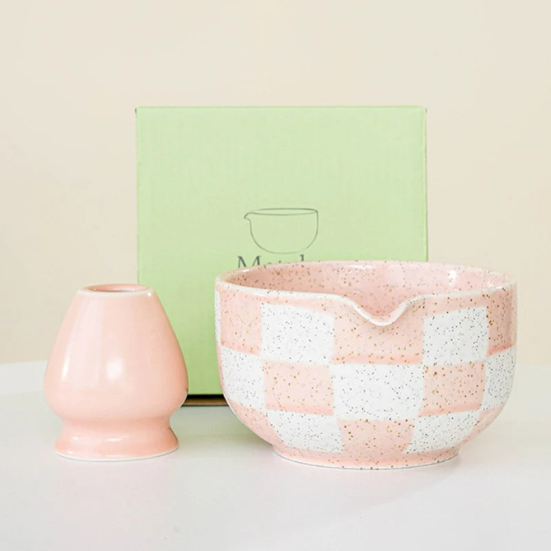 Checkerboard Matcha Set