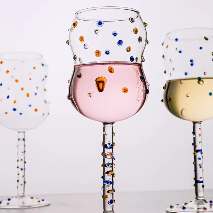 Confetti Goblet Wine Glass