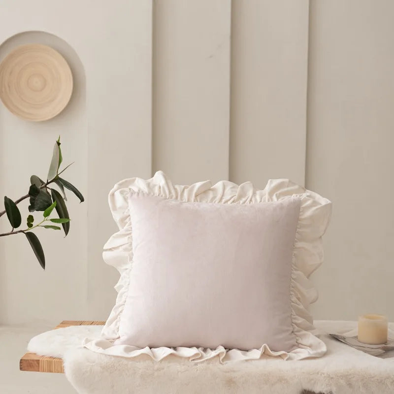 Fleur Ruffle Cushion Cover