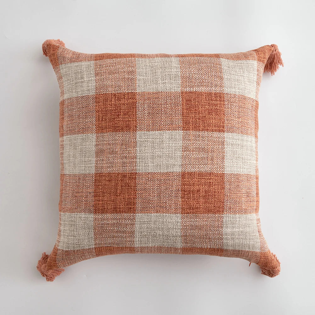 Terracotta Woven Cushion Cover