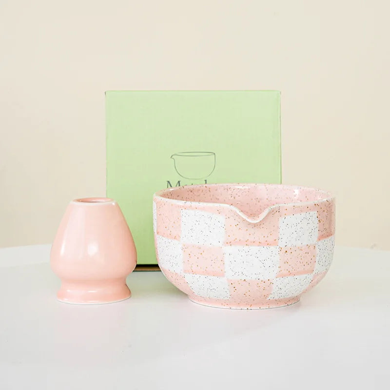 Checkerboard Matcha Set