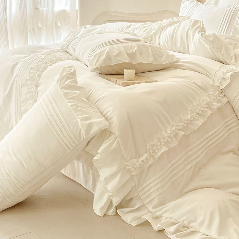 Camellia Ruffle Bedding Set