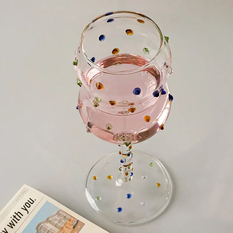 Confetti Goblet Wine Glass