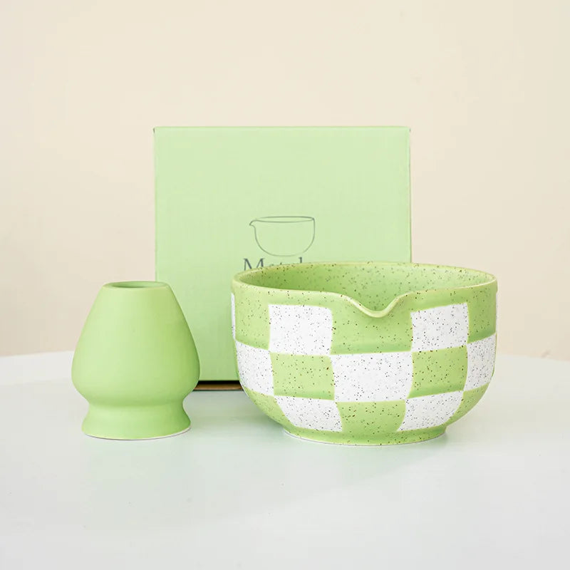 Checkerboard Matcha Set