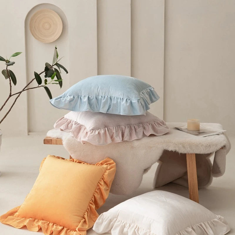 Fleur Ruffle Cushion Cover