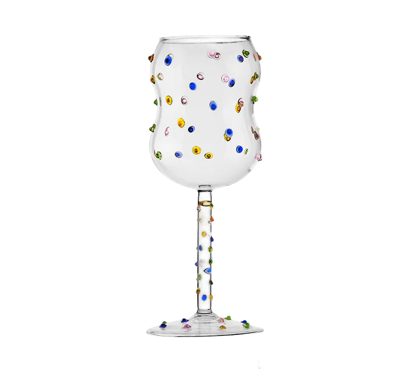 Confetti Goblet Wine Glass