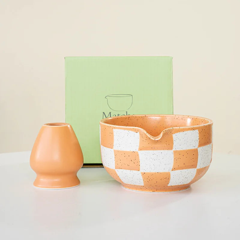 Checkerboard Matcha Set