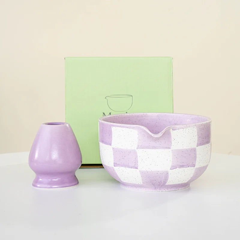 Checkerboard Matcha Set