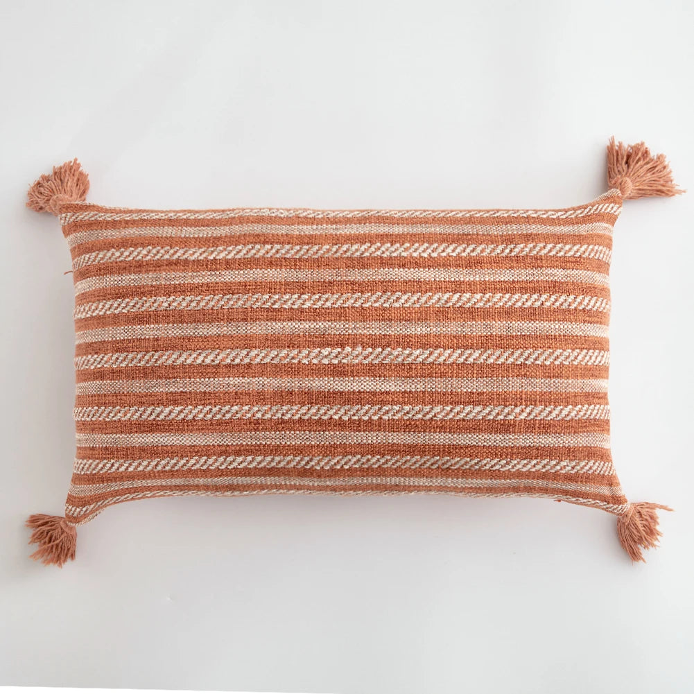 Terracotta Woven Cushion Cover